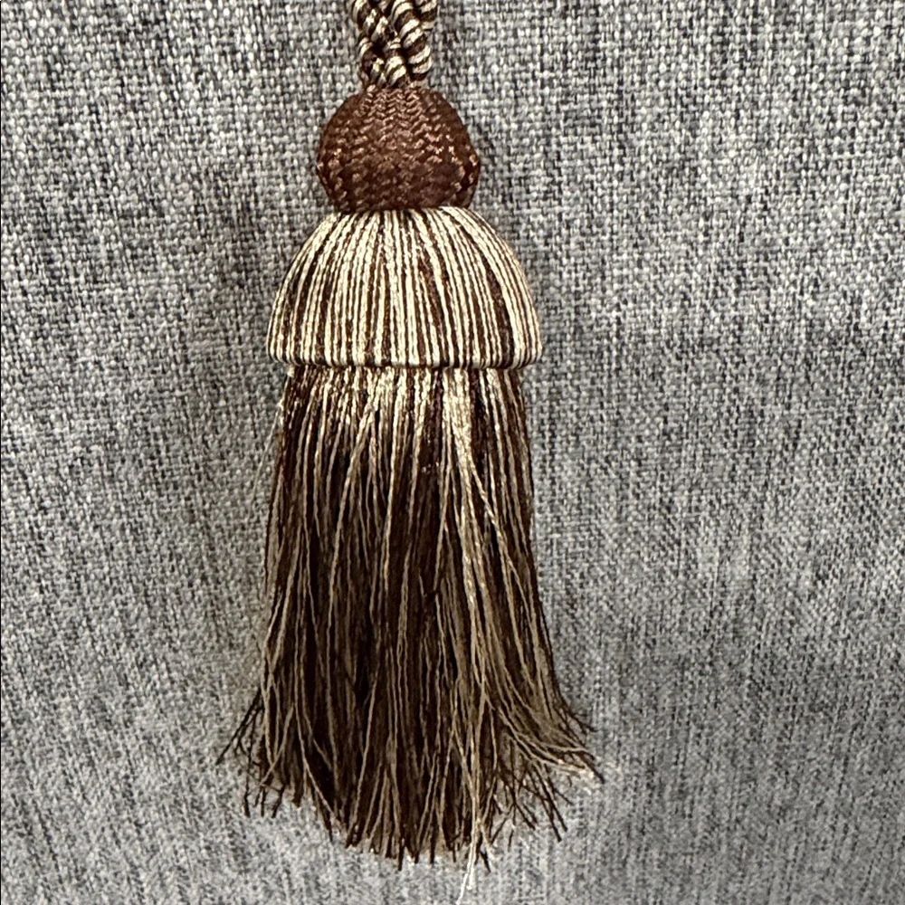Elegant Brown Tassel Curtain Tiebacks